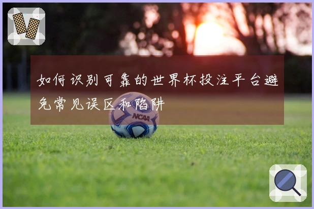 如何识别可靠的世界杯投注平台避免常见误区和陷阱